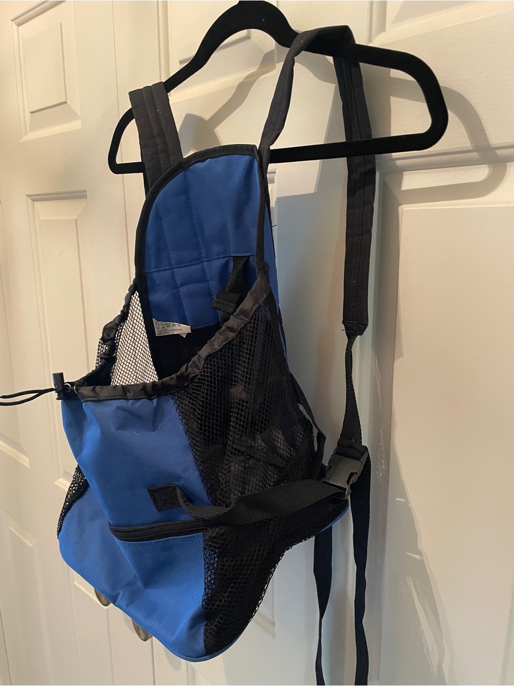 Blue Pet Backpack Carrier Front Wear Small Dog Cat Hands Free Bag